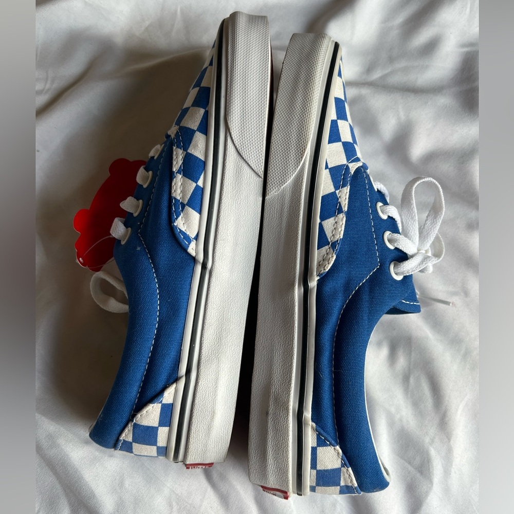 Vans Kids Sneakers in Blue and White Checkered